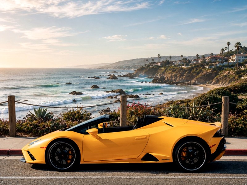 Lamborghini Huracan exotic car rental First Class Exotics
